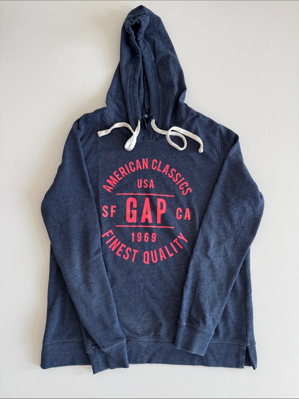 GAP Dark Blue Hoodie with Pink Logo